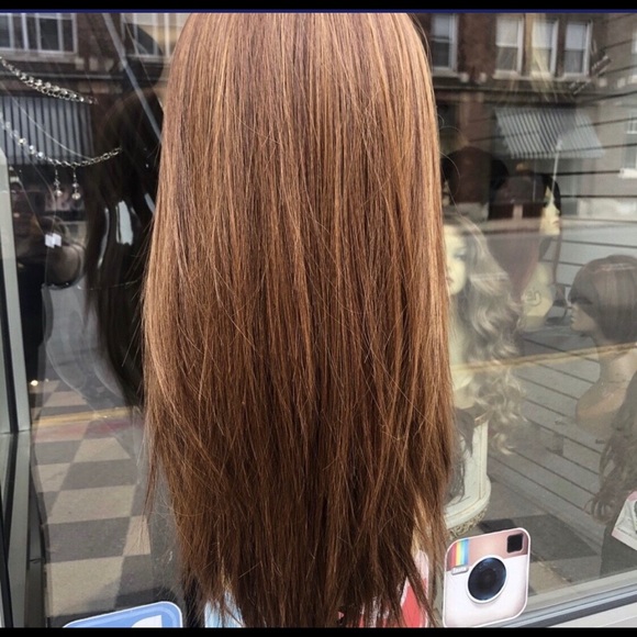 Copper brown Swisslace Lacefront wig